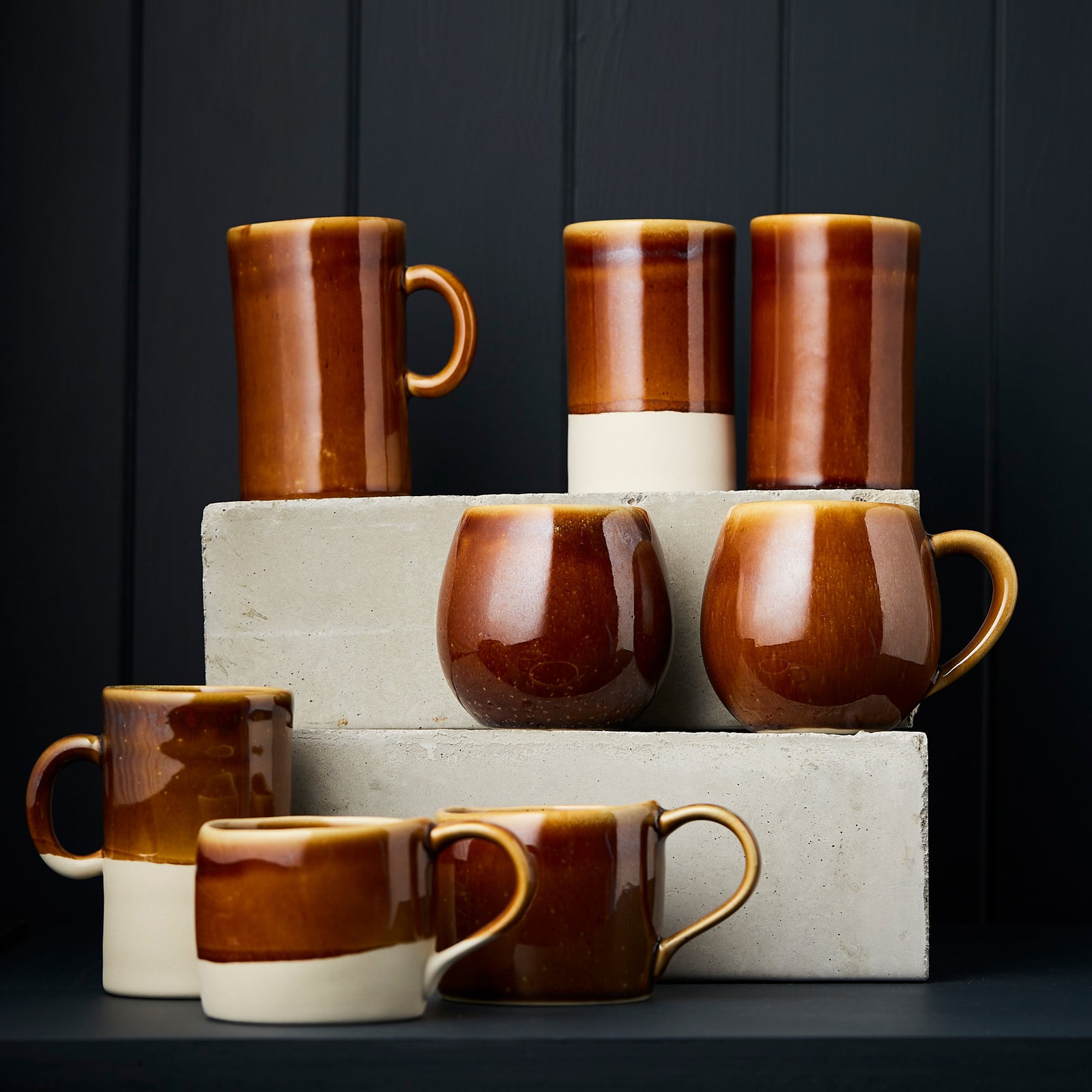 Brown Jasper Mugs
