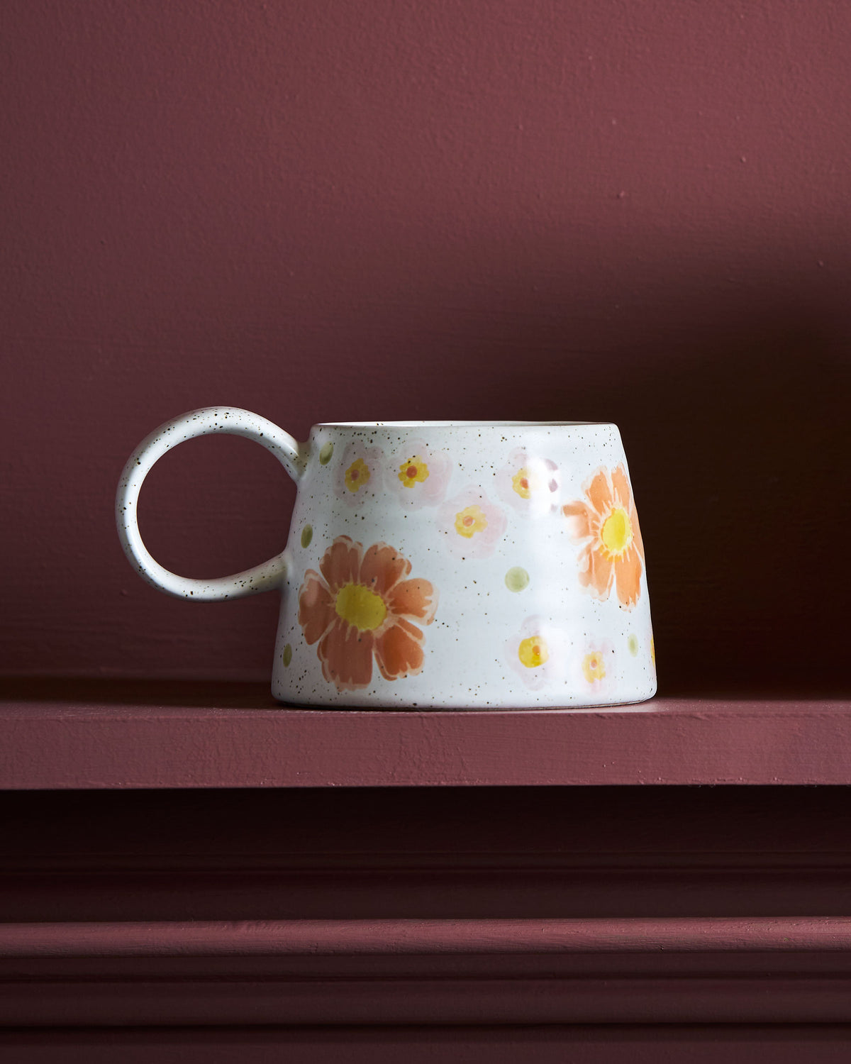 June Large Handled Mug / Flower Garden
