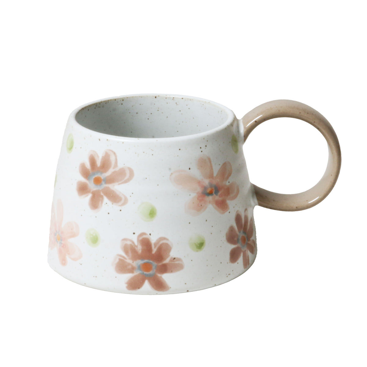 Stevie Large Handled Mug / Flower Garden