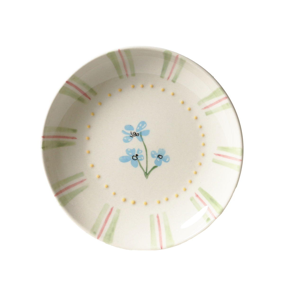 Set of June&#39;s Garden Side Plates / Forget Me Not