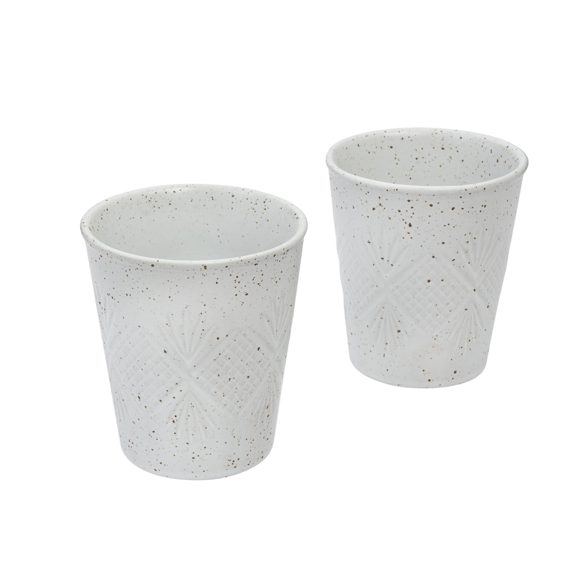 2pc Latte Mug in White Gloss / Hardware Lane