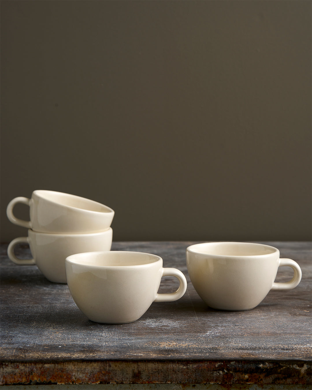 Set of 4 Nest Cappuccino Cup in Lume