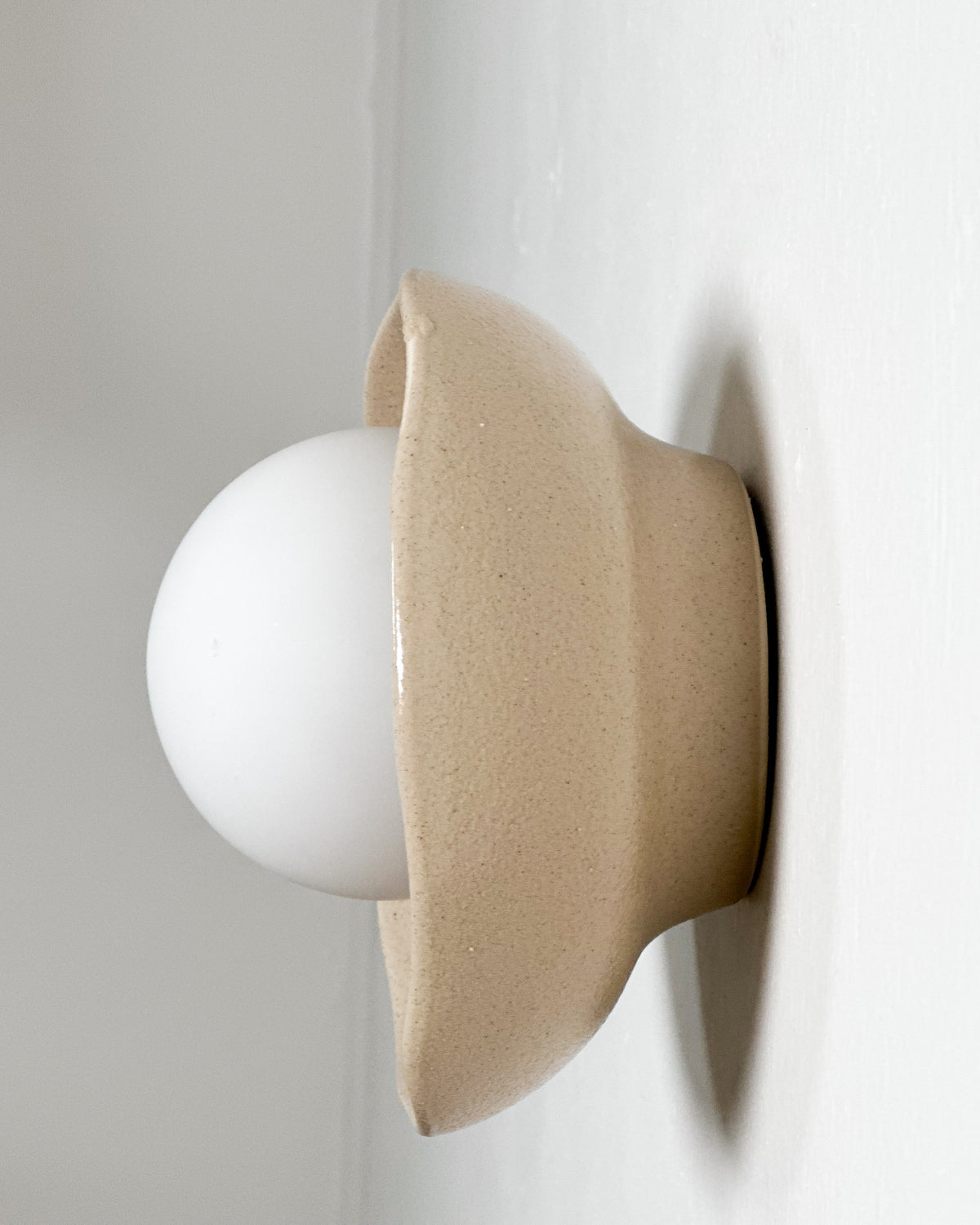 Shell Sconce Light in Sand
