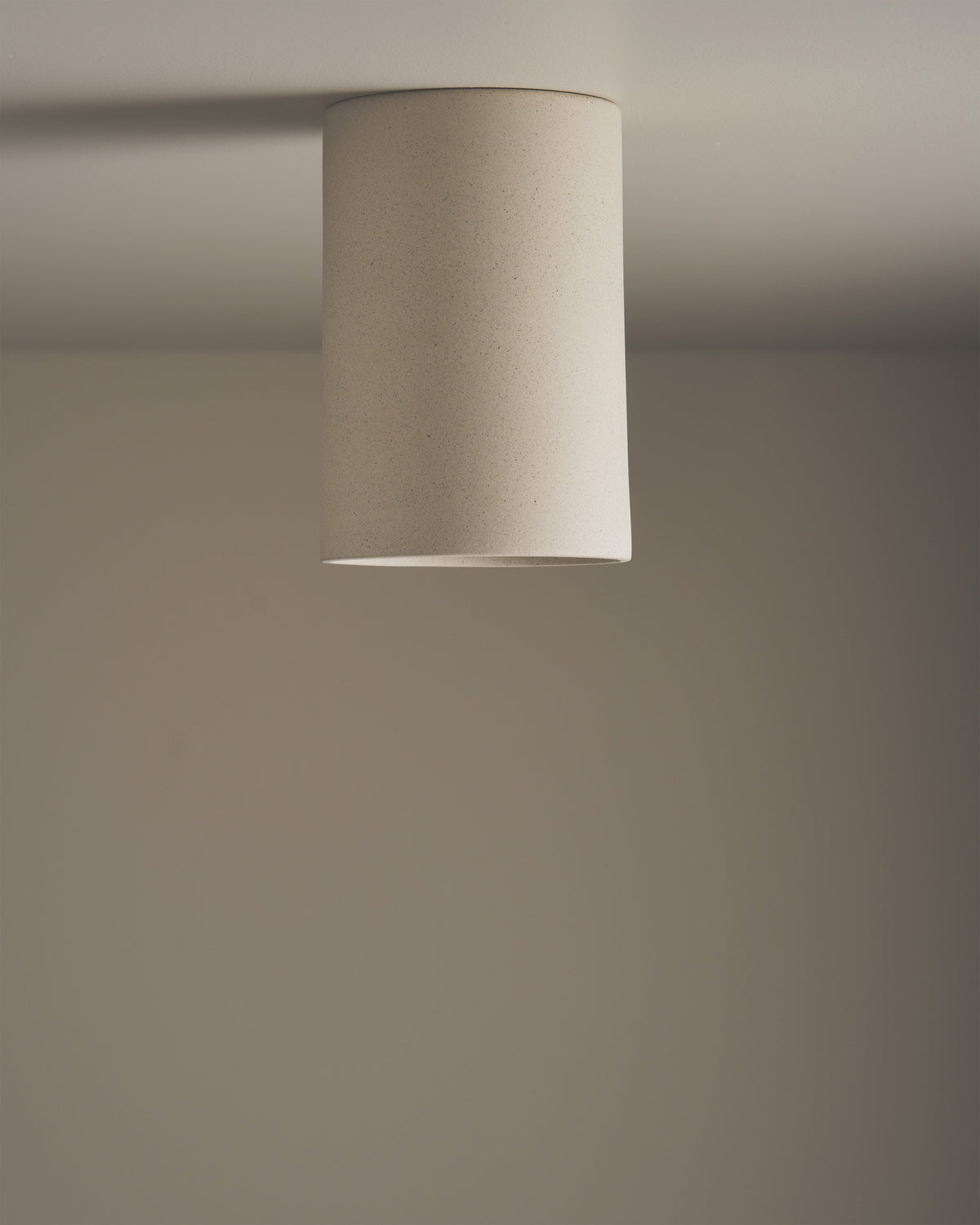 Tall Ceiling Light in Stone