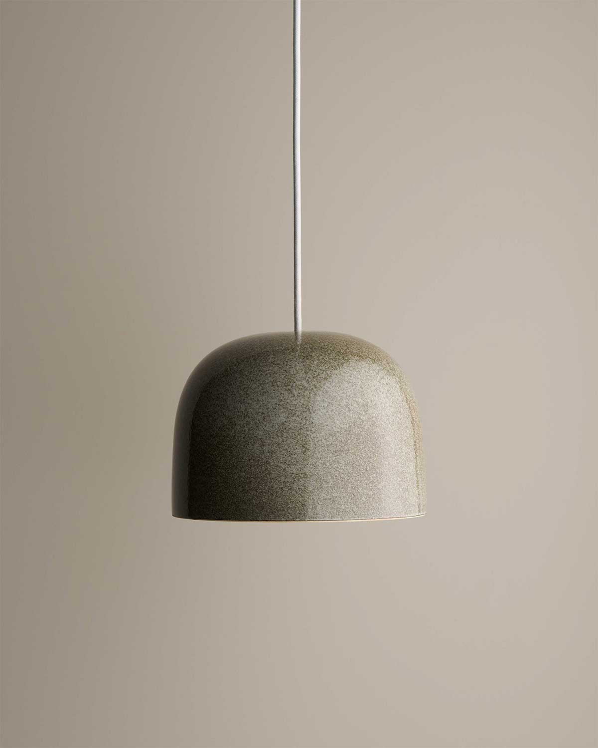 Small Bell Pendant Light in Rivergum