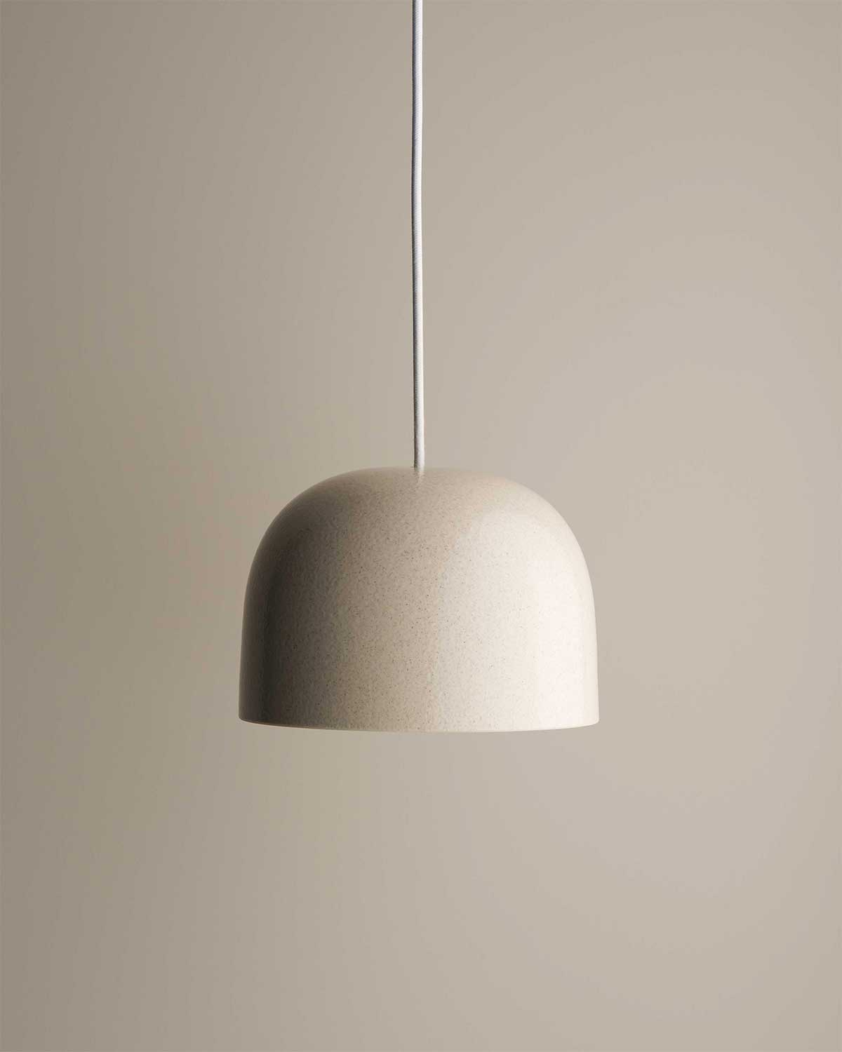 Small Bell Pendant Light in Poppyseed