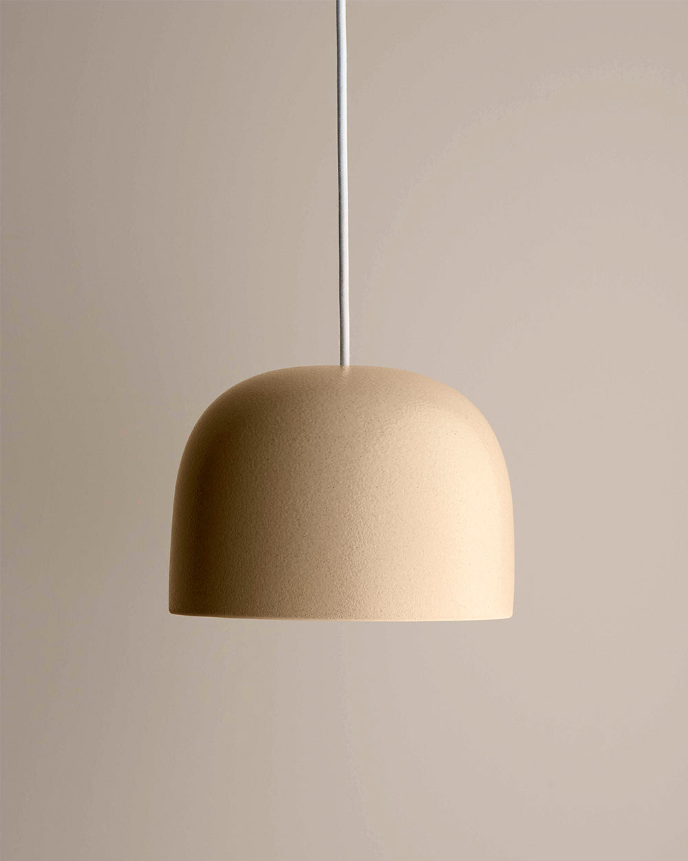 Large Bell Pendant Light in Sand