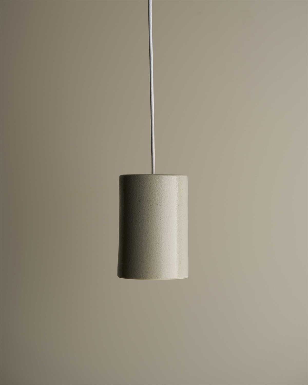 Small Cylinder Pendant Light in Shale