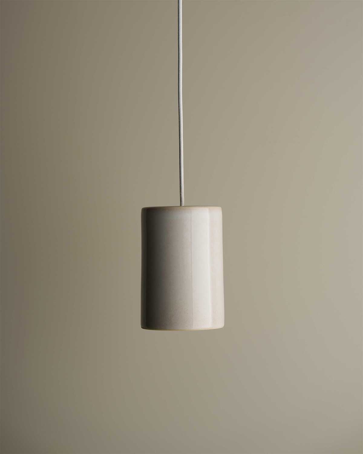Small Cylinder Pendant Light in Coast