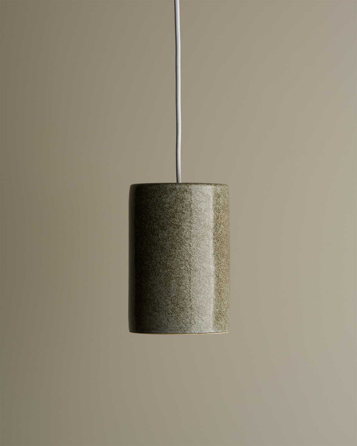 Large Cylinder Pendant Light in Rivergum