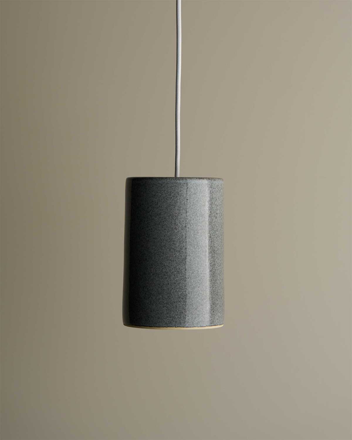 Large Cylinder Pendant Light in Storm