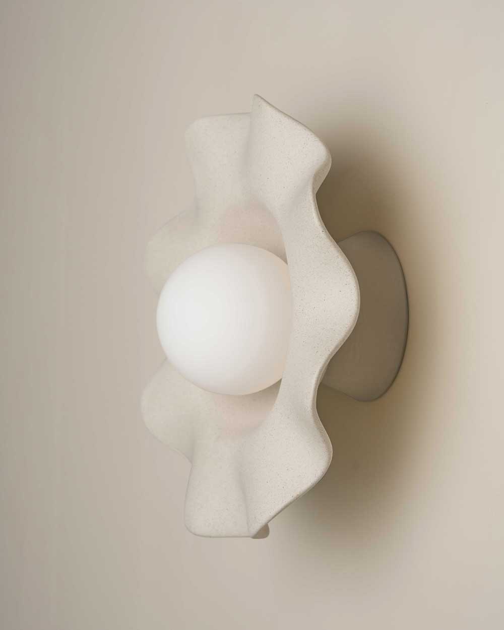Pearl Wall Sconce in Stone
