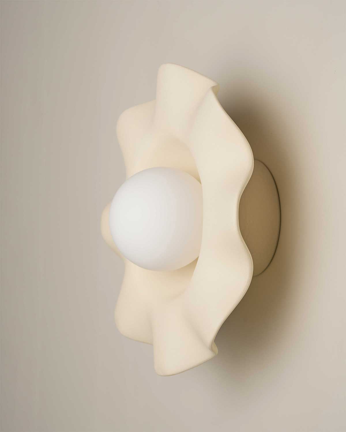 Pearl Wall Sconce in Bone