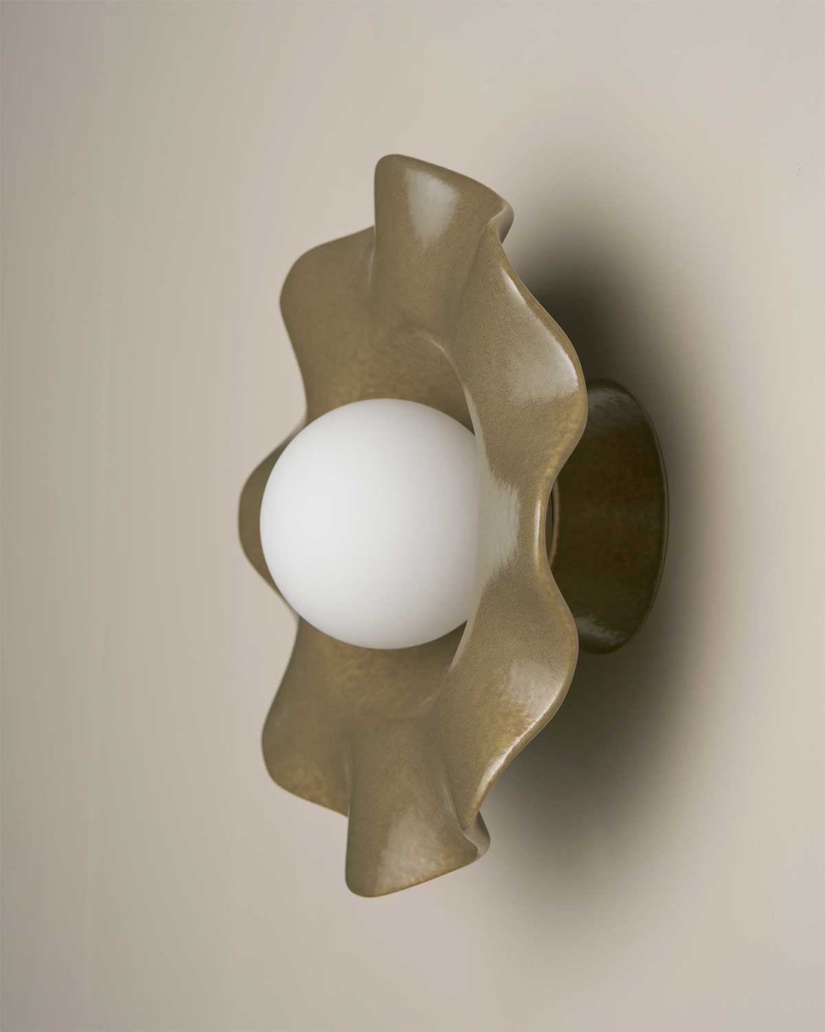 Pearl Wall Sconce in Olive