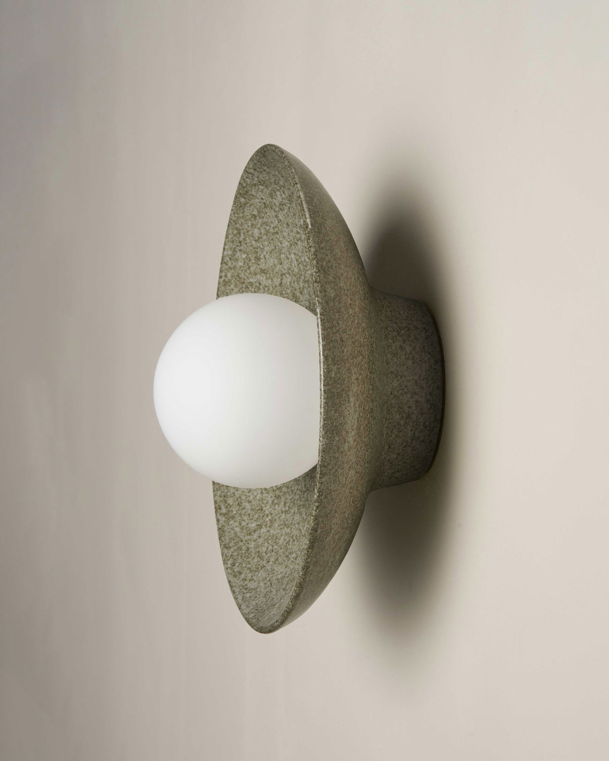 Dish Sconce Light in Rivergum