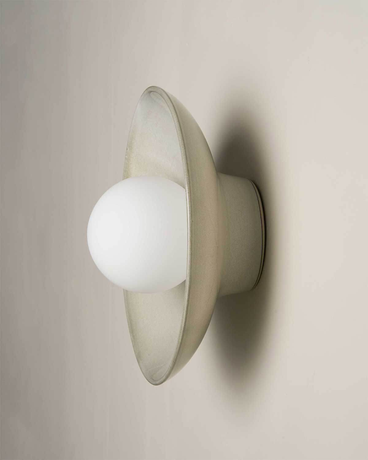Dish Wall Sconce in Saltbush