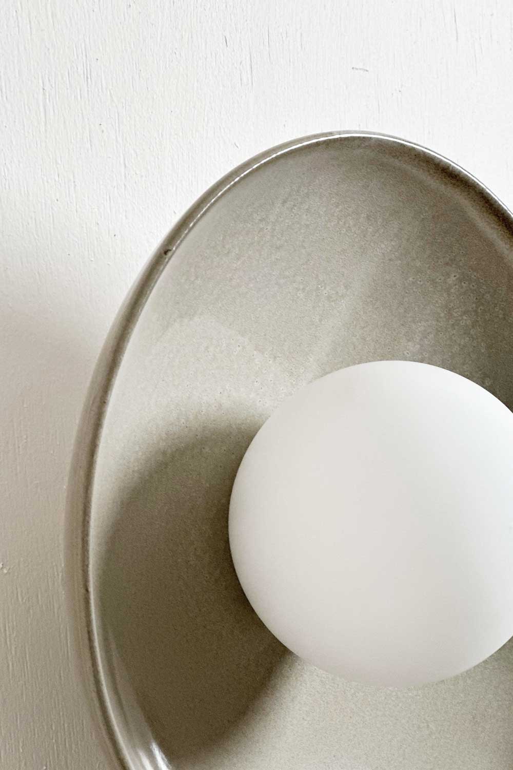 Dish Wall Sconce in Saltbush
