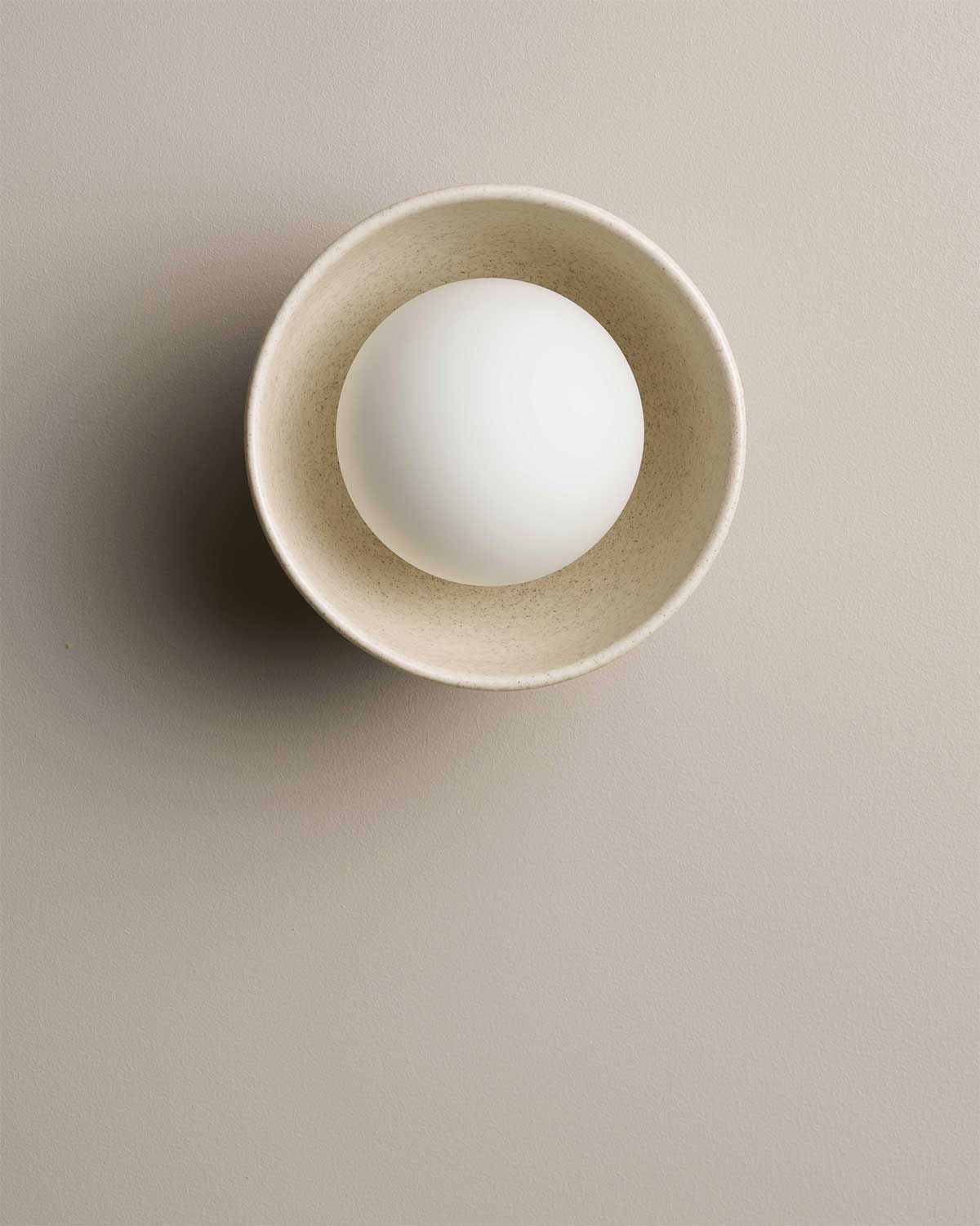 Bowl Sconce Light in Poppyseed