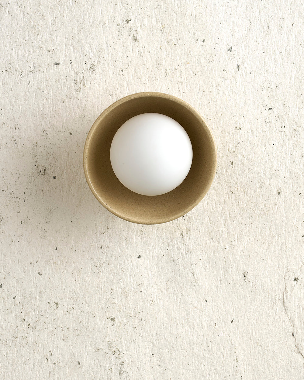 Bowl Sconce Light in Sand