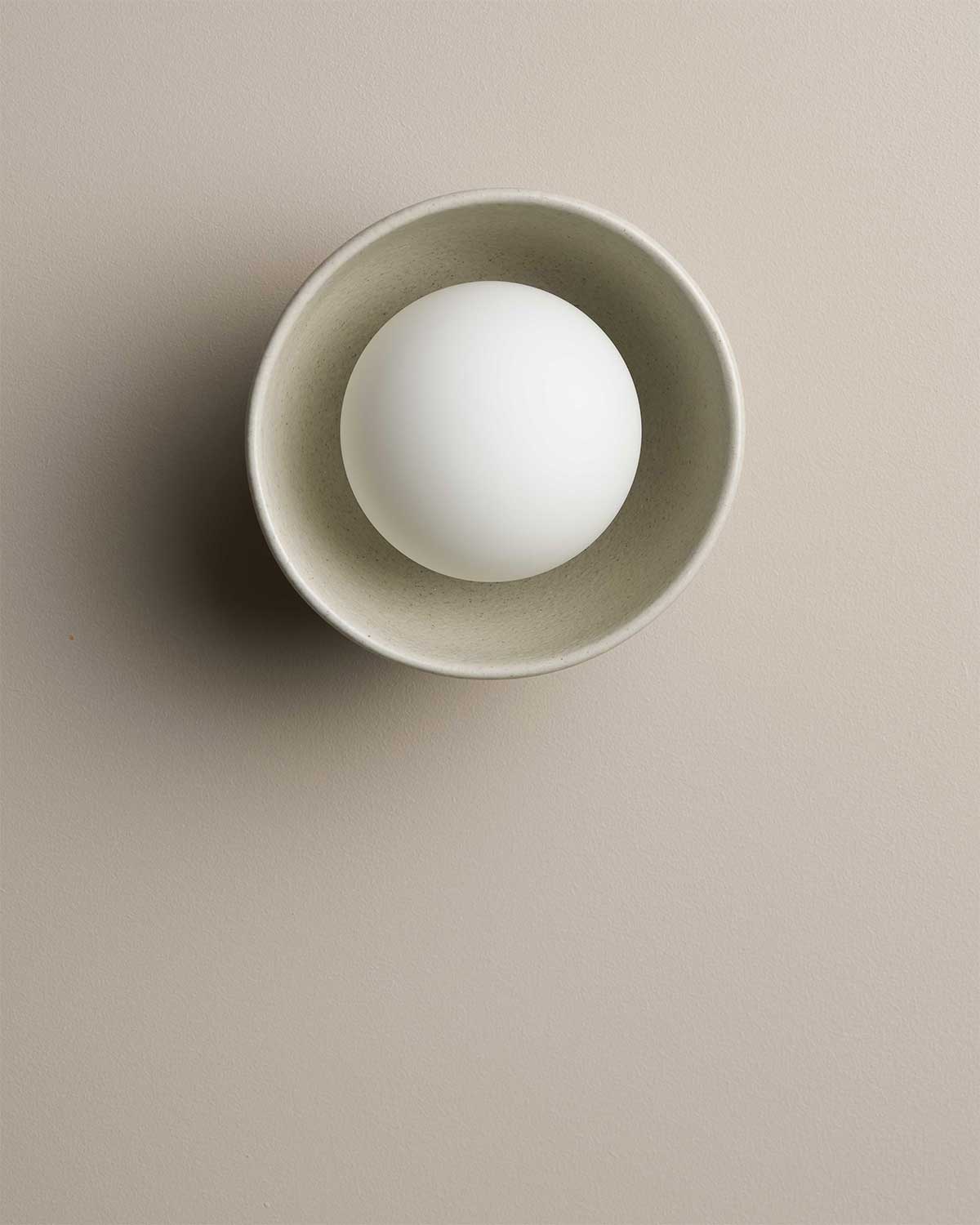 Bowl Sconce Light in Shale