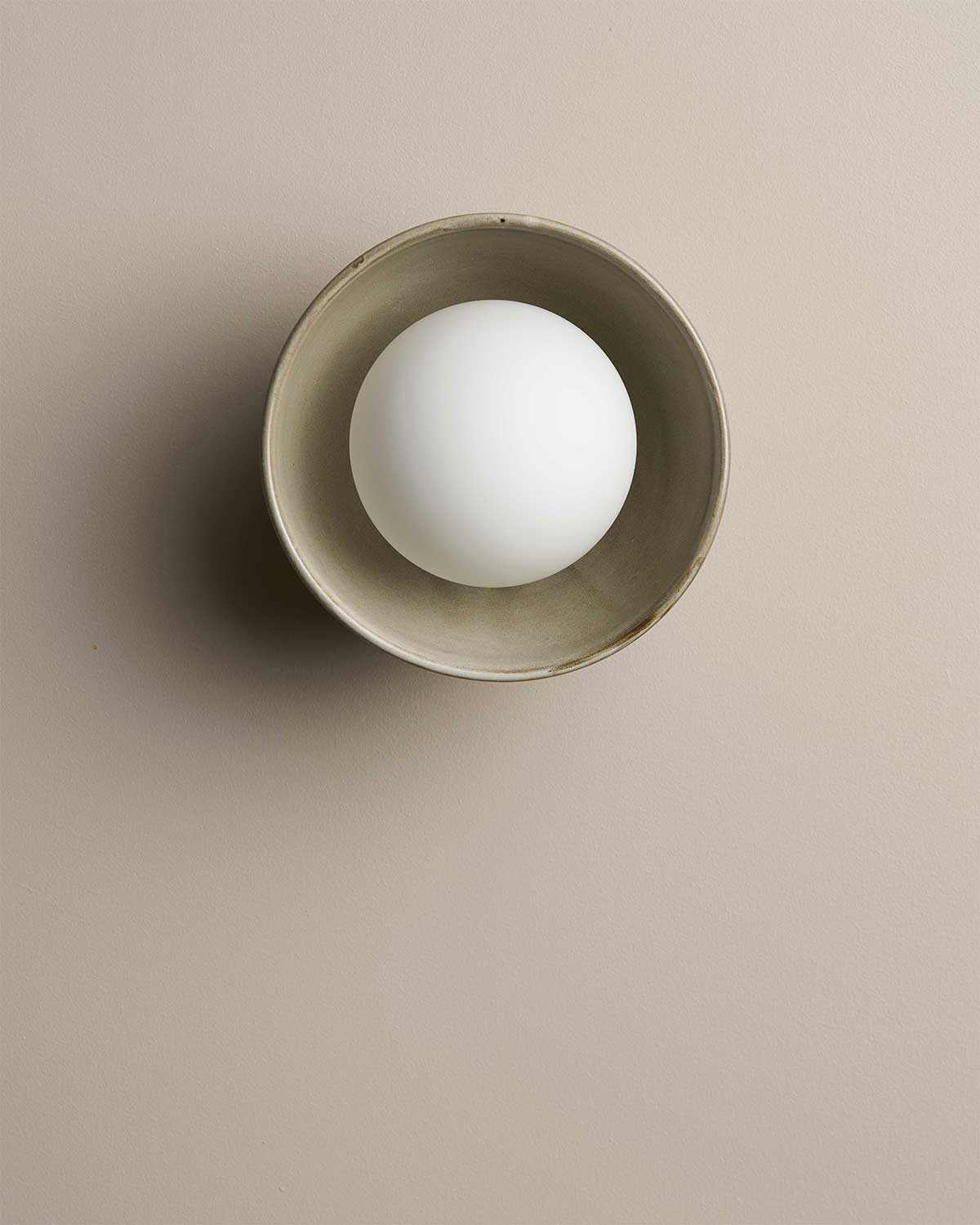 Bowl Sconce Light in Saltbush