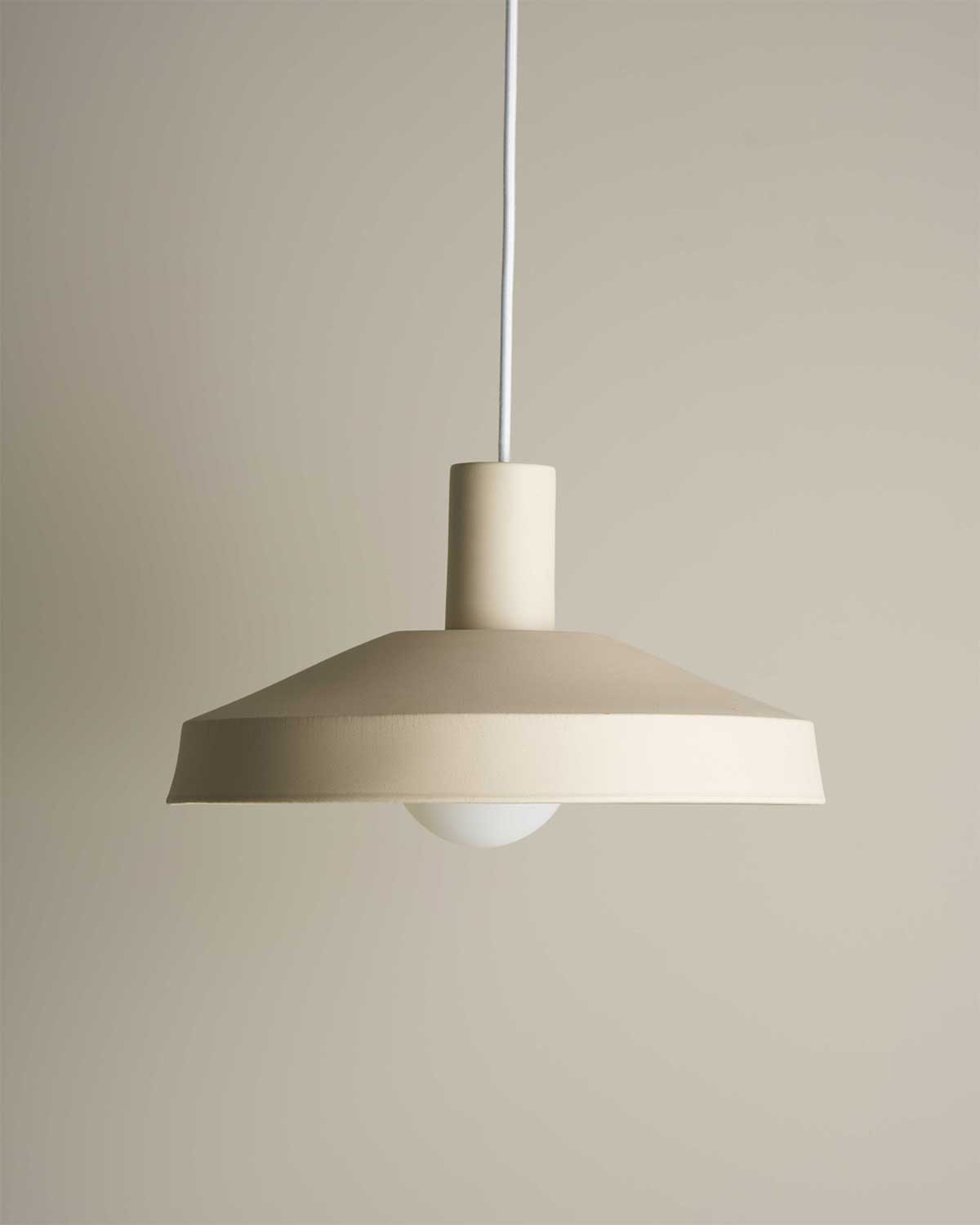 Tapa Pendant Light in Bone