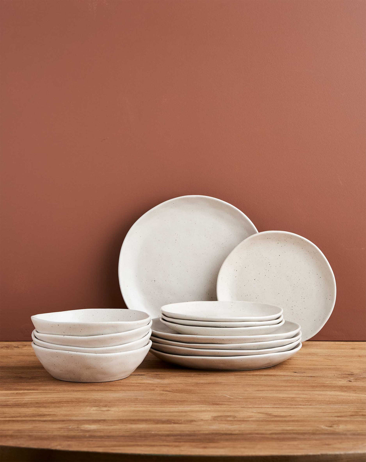 12pc Earth Dinner Set / Natural