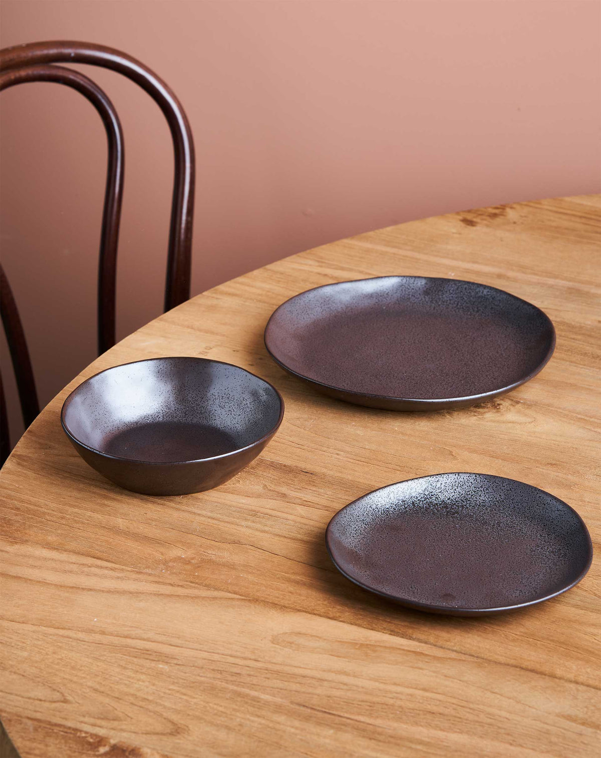 12pc Earth Dinner Set / Black