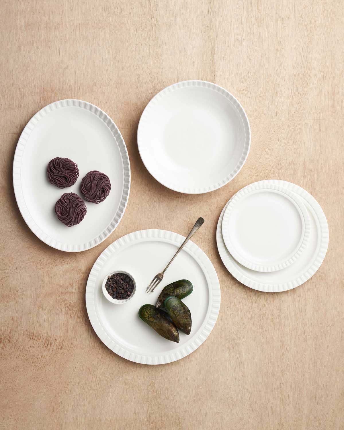 12pc Merchant Dinner Set / White