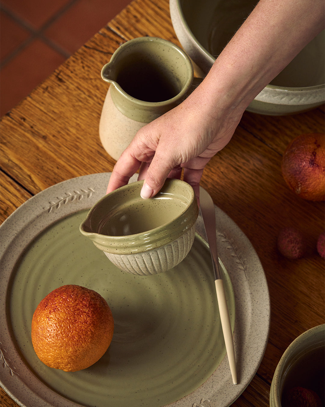 Kitchen Life 11cm Scallop Bowl / Peppercorn