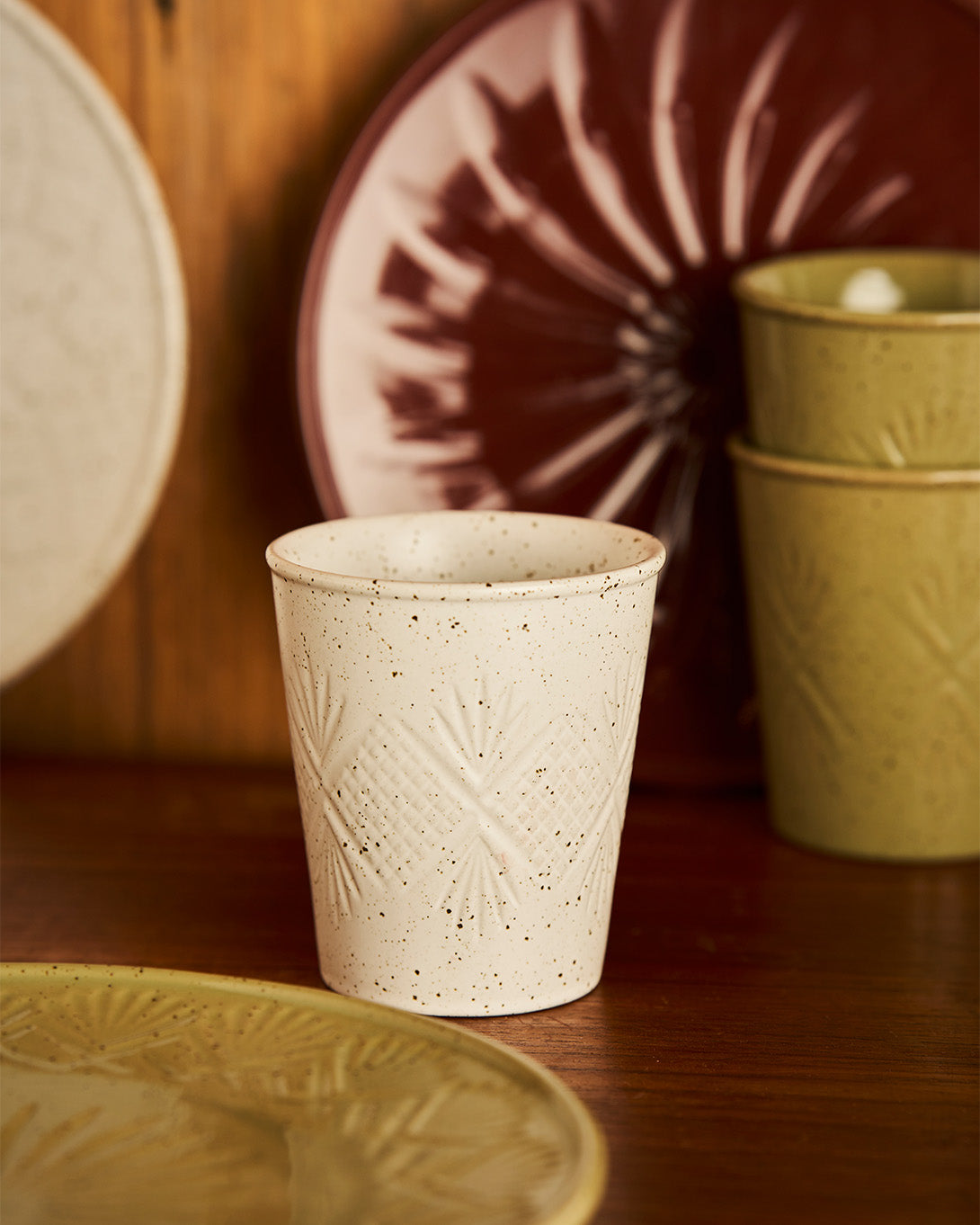 2pc Latte Mug in White Gloss / Hardware Lane