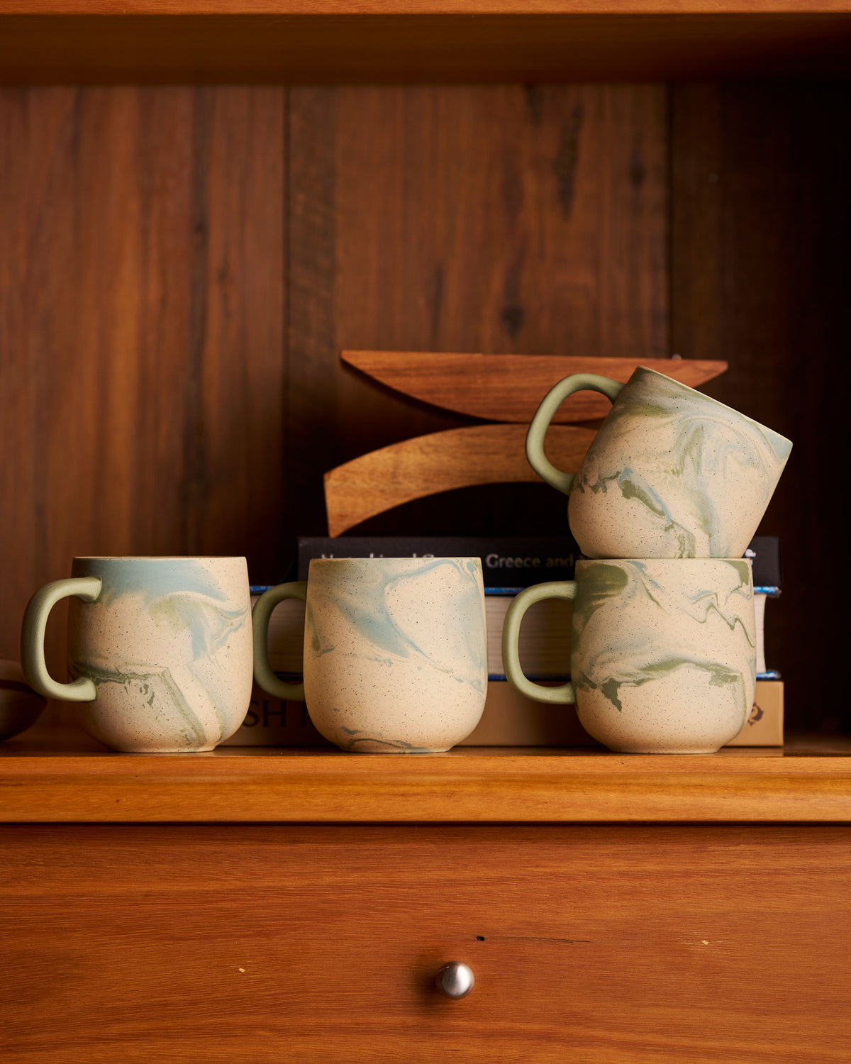 Set of Jumble Mugs in Azure
