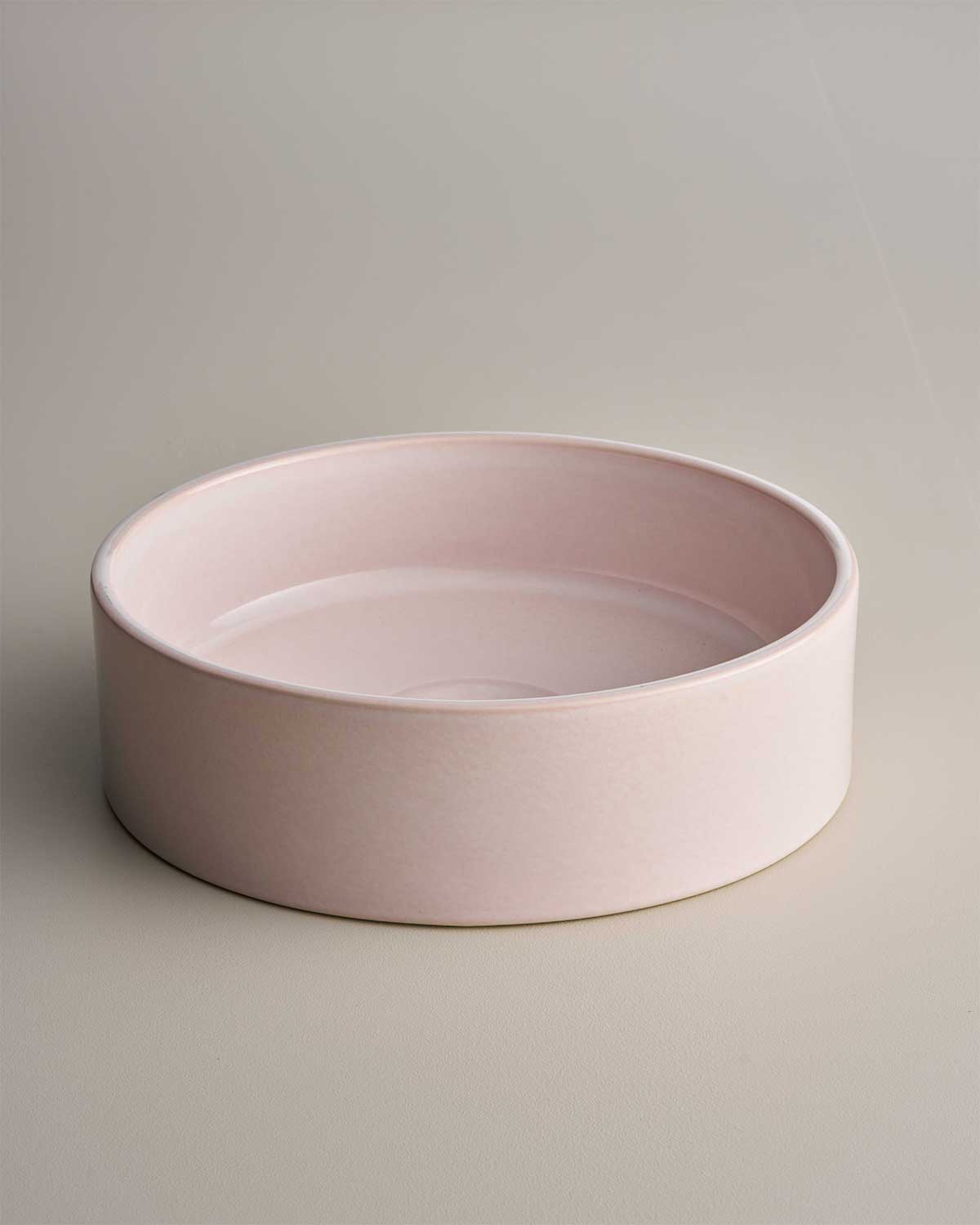 Clay 350 Round Hand Basin in Rose Quartz