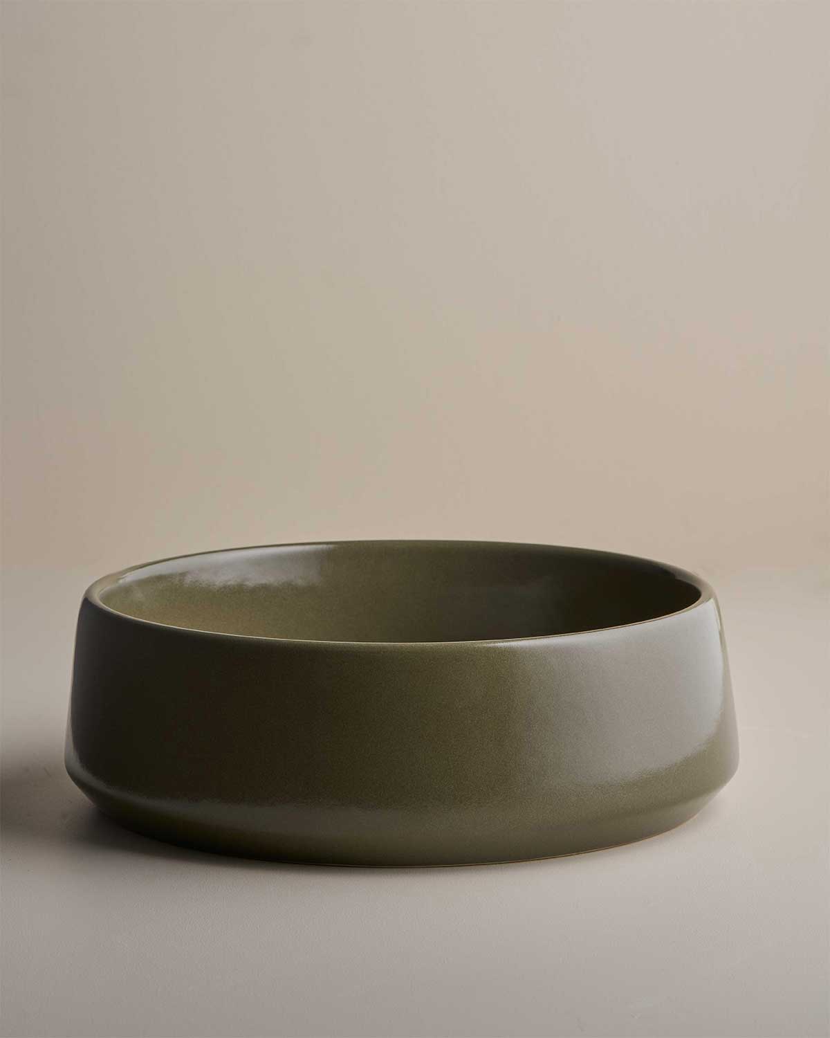 Kiln 360 Round Hand Basin in Olive