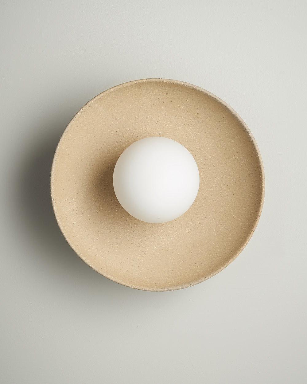 Dish Sconce Light in Earth