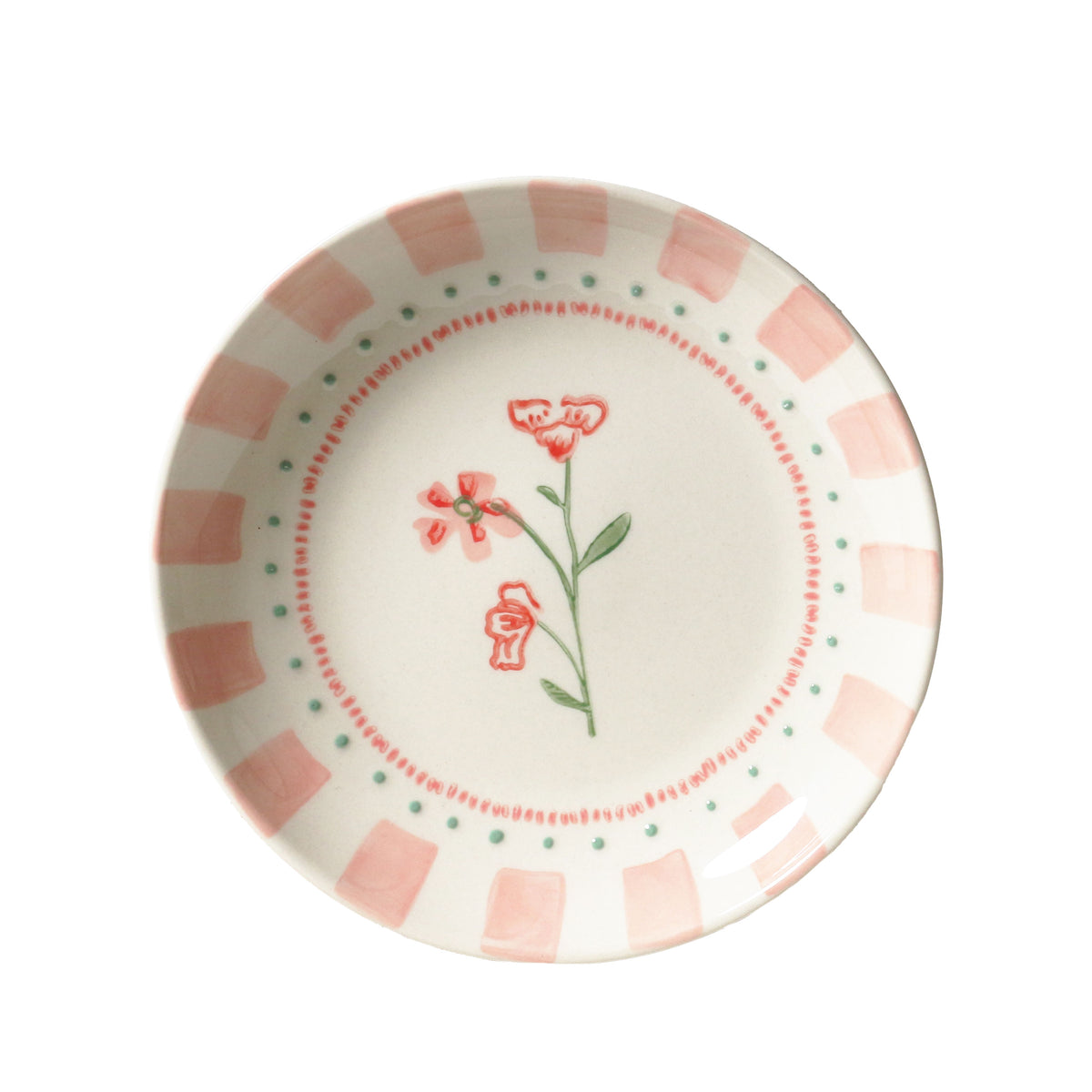 Set of June&#39;s Garden Side Plates / Geranium