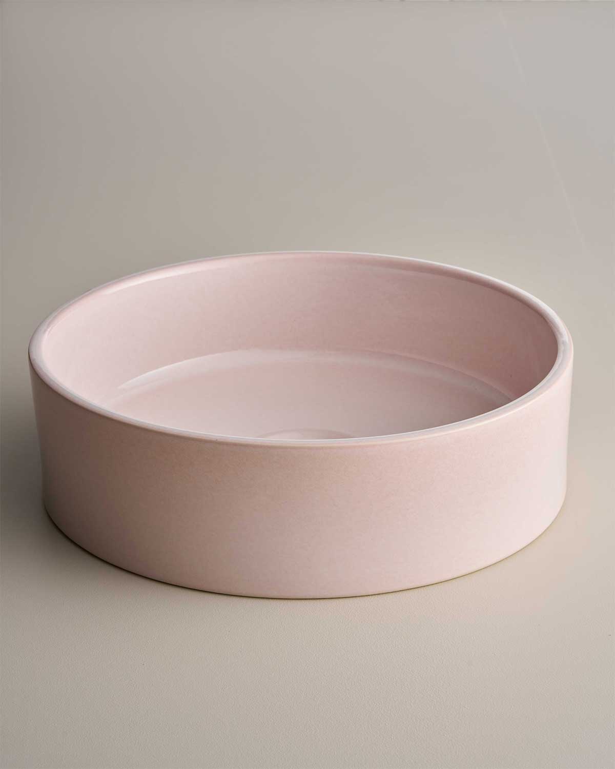 Clay 400 Round Hand Basin in Rose Quartz
