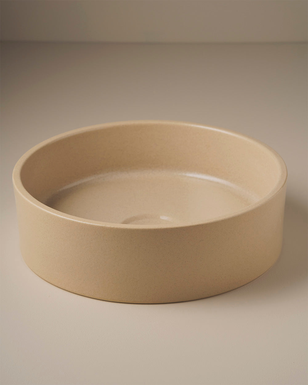 Clay 400 Round Hand Basin in Sand