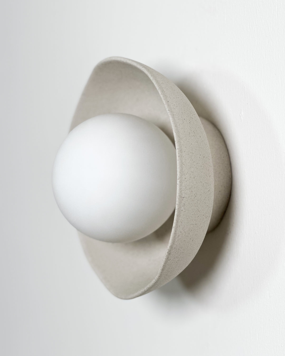 Shell Sconce Light in Stone