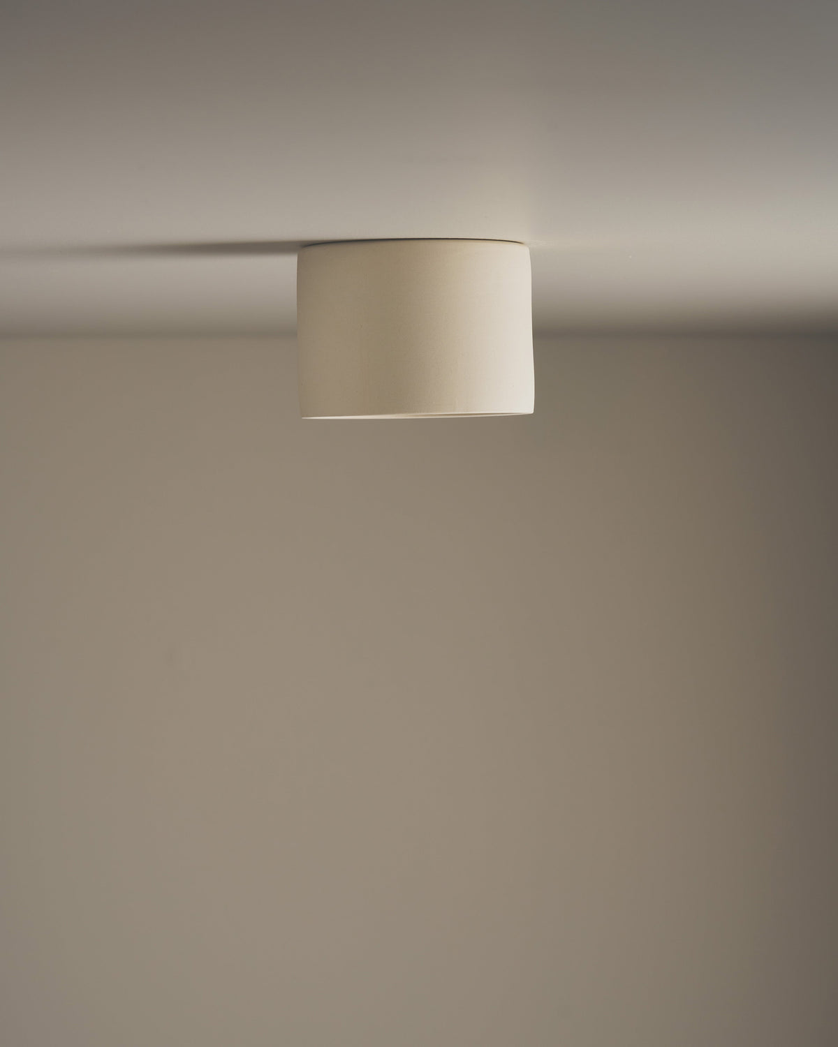 Short Ceiling Light in Bone