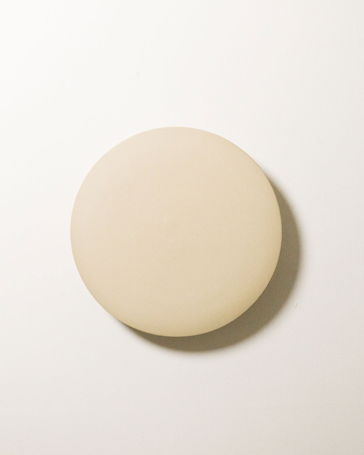 Large Backlit Disc Wall Light in Bone