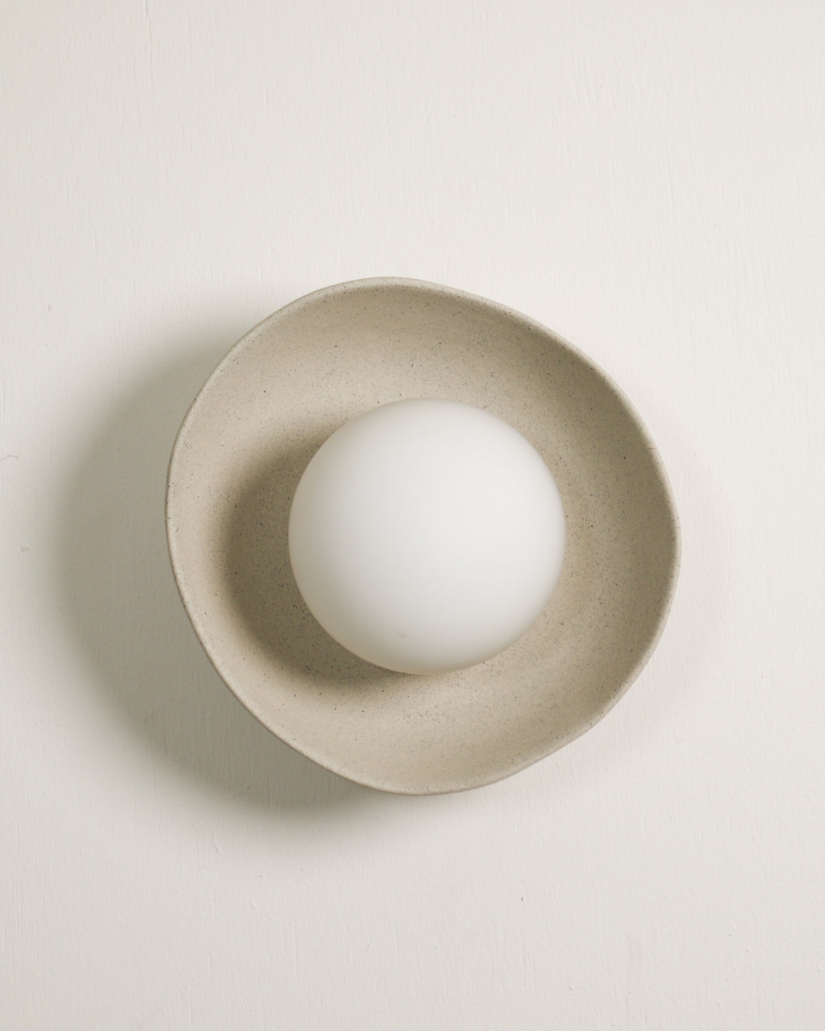 Shell Sconce Light in Stone