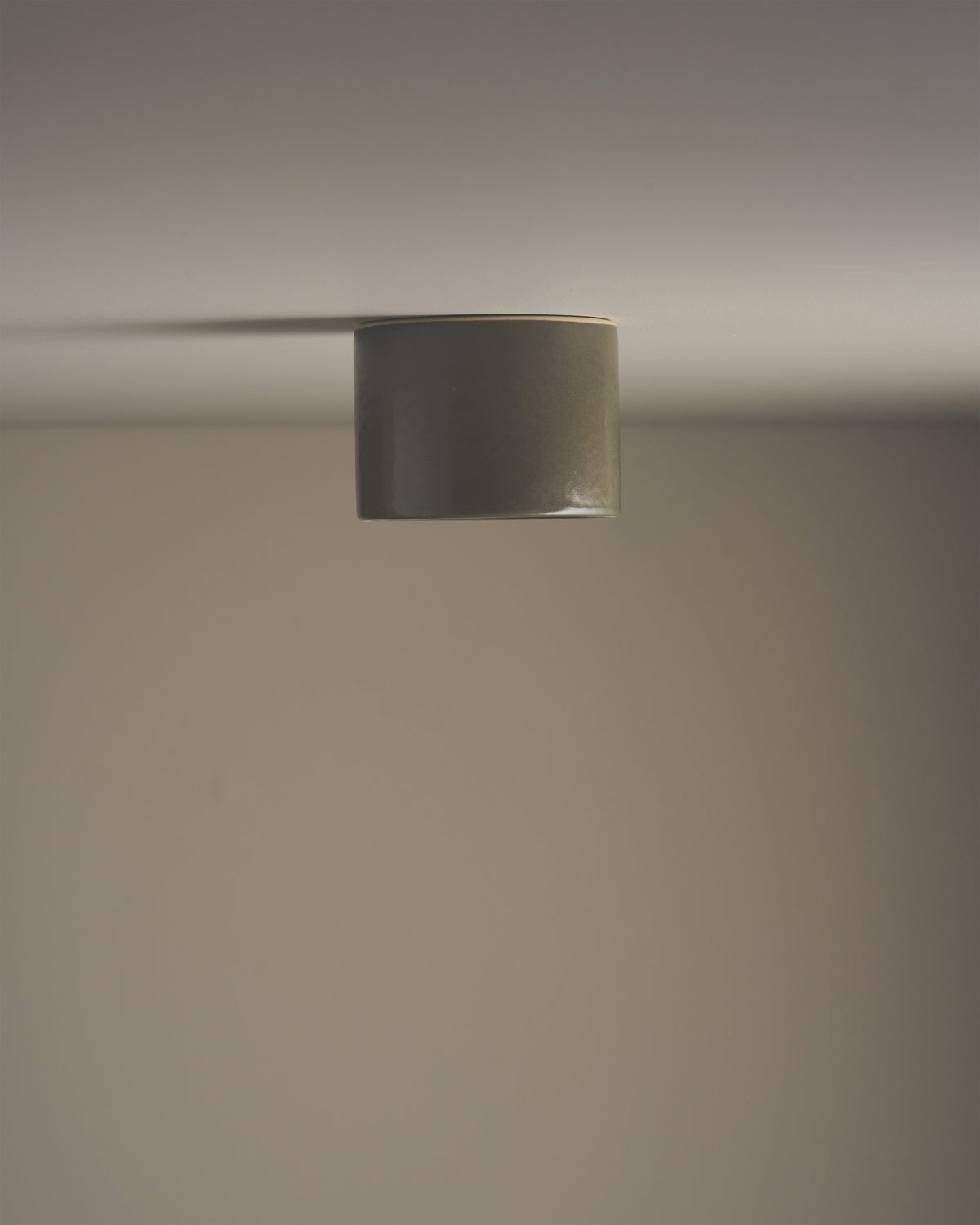 Short Ceiling Light in Olive