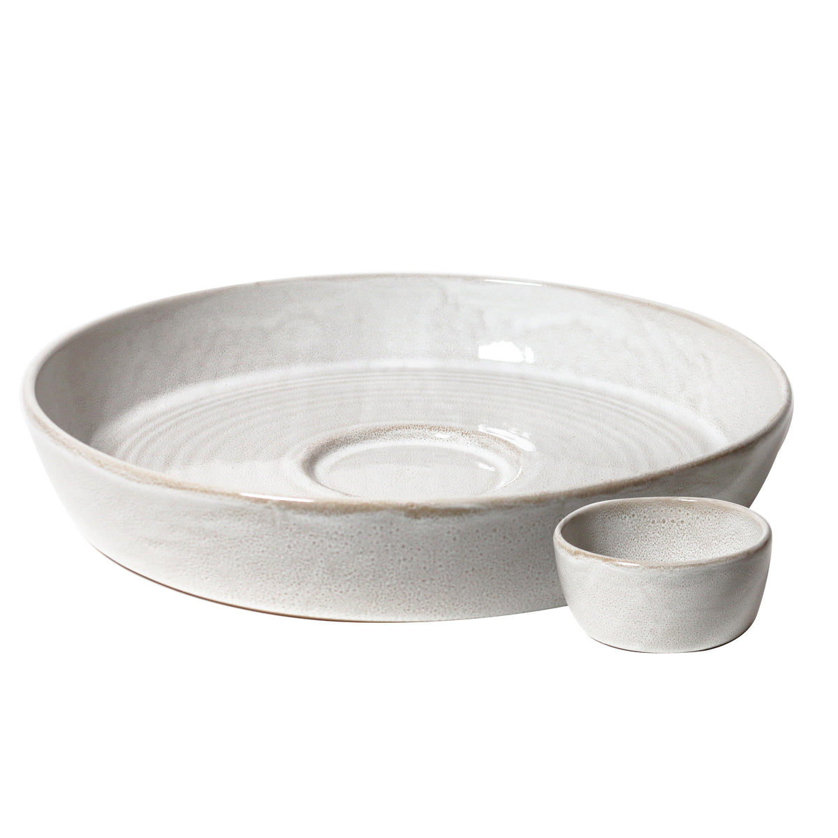 Two Piece Party Platter / Snow