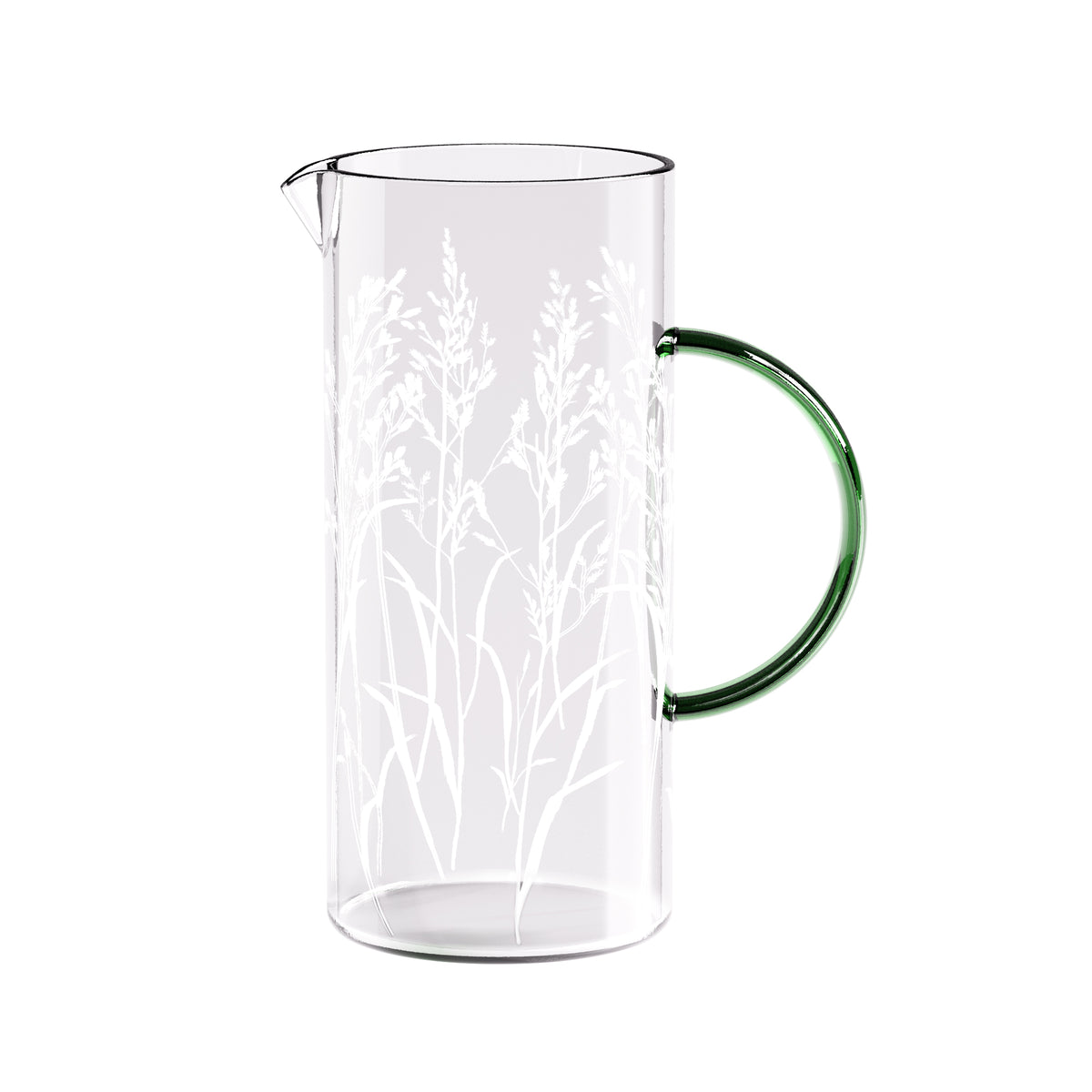 Haven Glass Serving Jug / Natural Grass