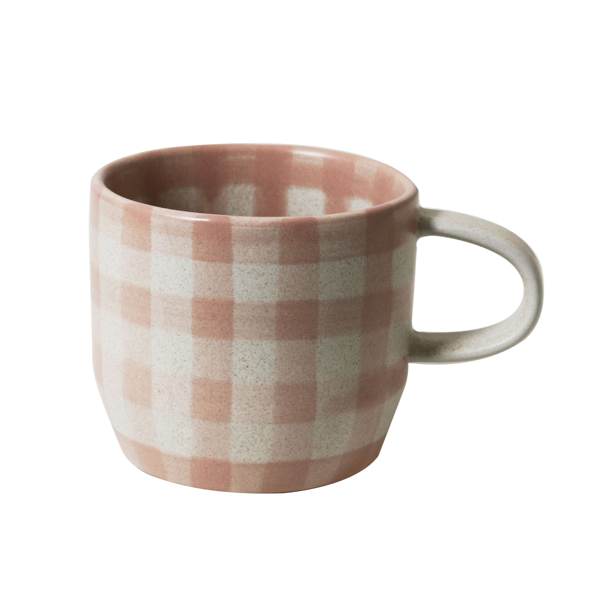 Soft Terracotta Check Mug / Cat&#39;s Pyjamas