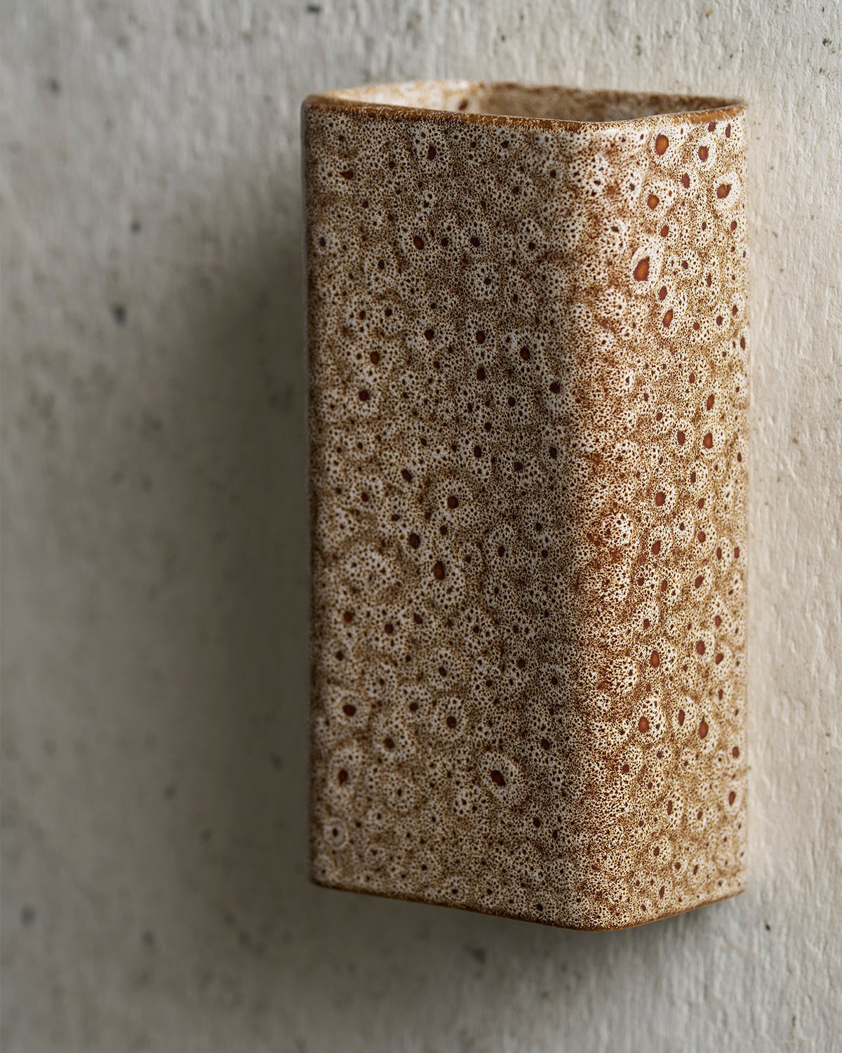 Box Wall Light in White Ochre