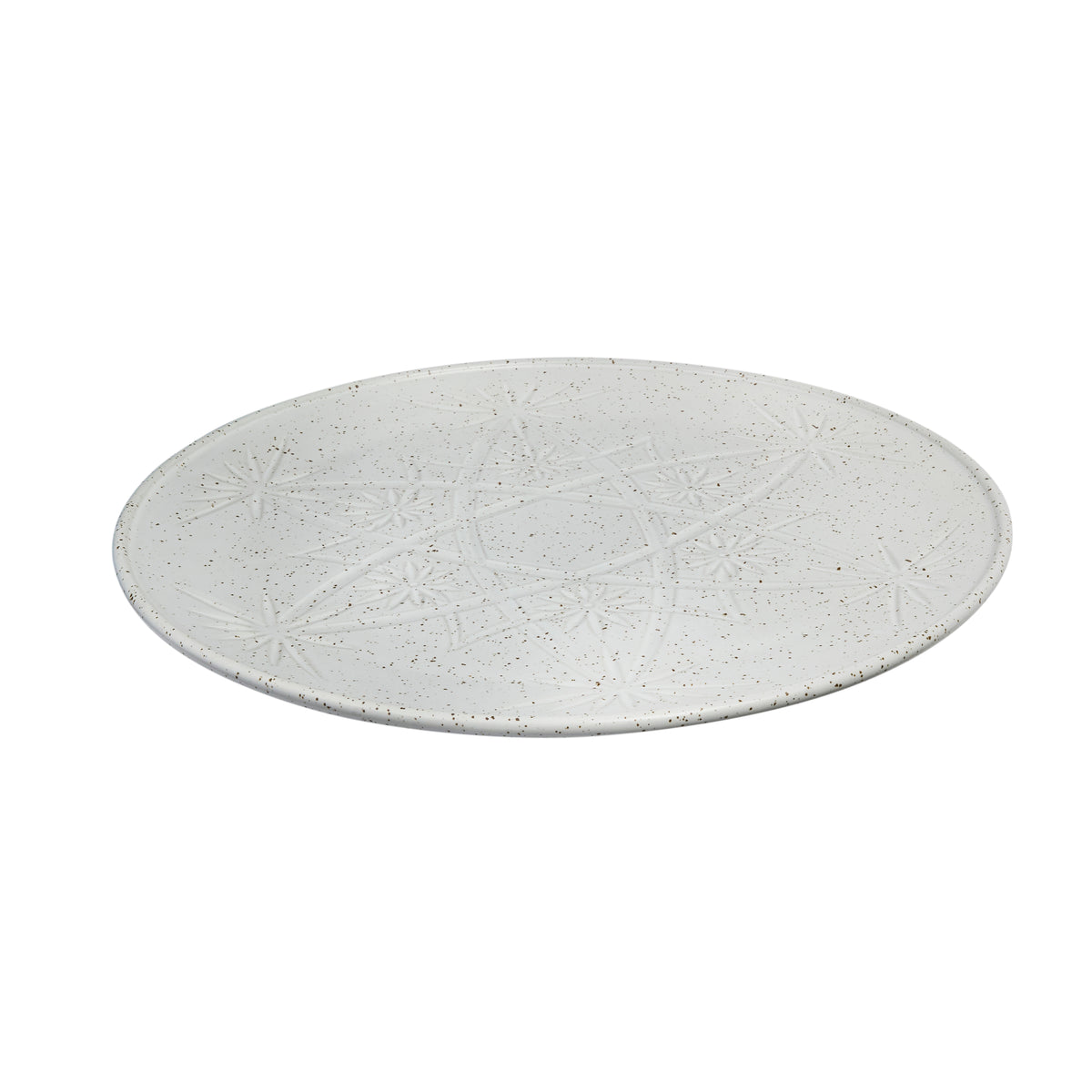 30cm Plate in White Gloss / Hardware Lane