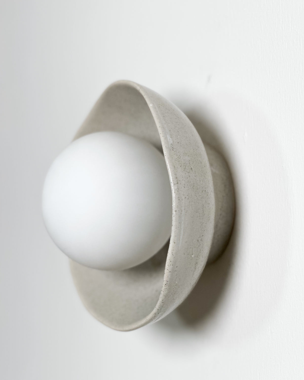 Shell Sconce Light in Shale