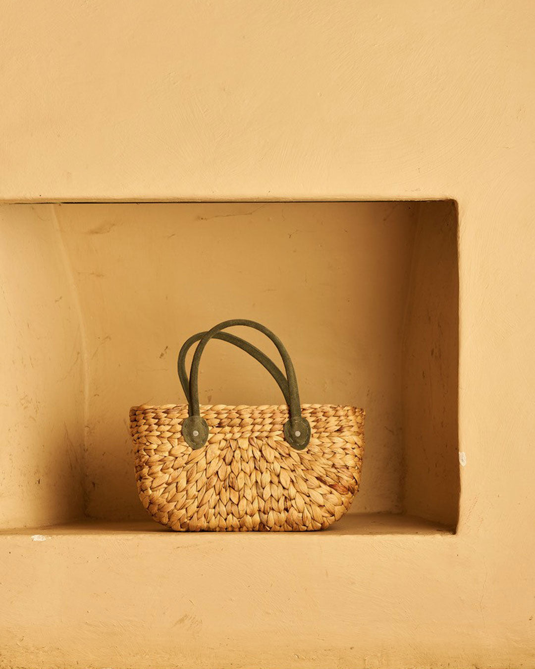 Small Harvest Basket / Forest Green